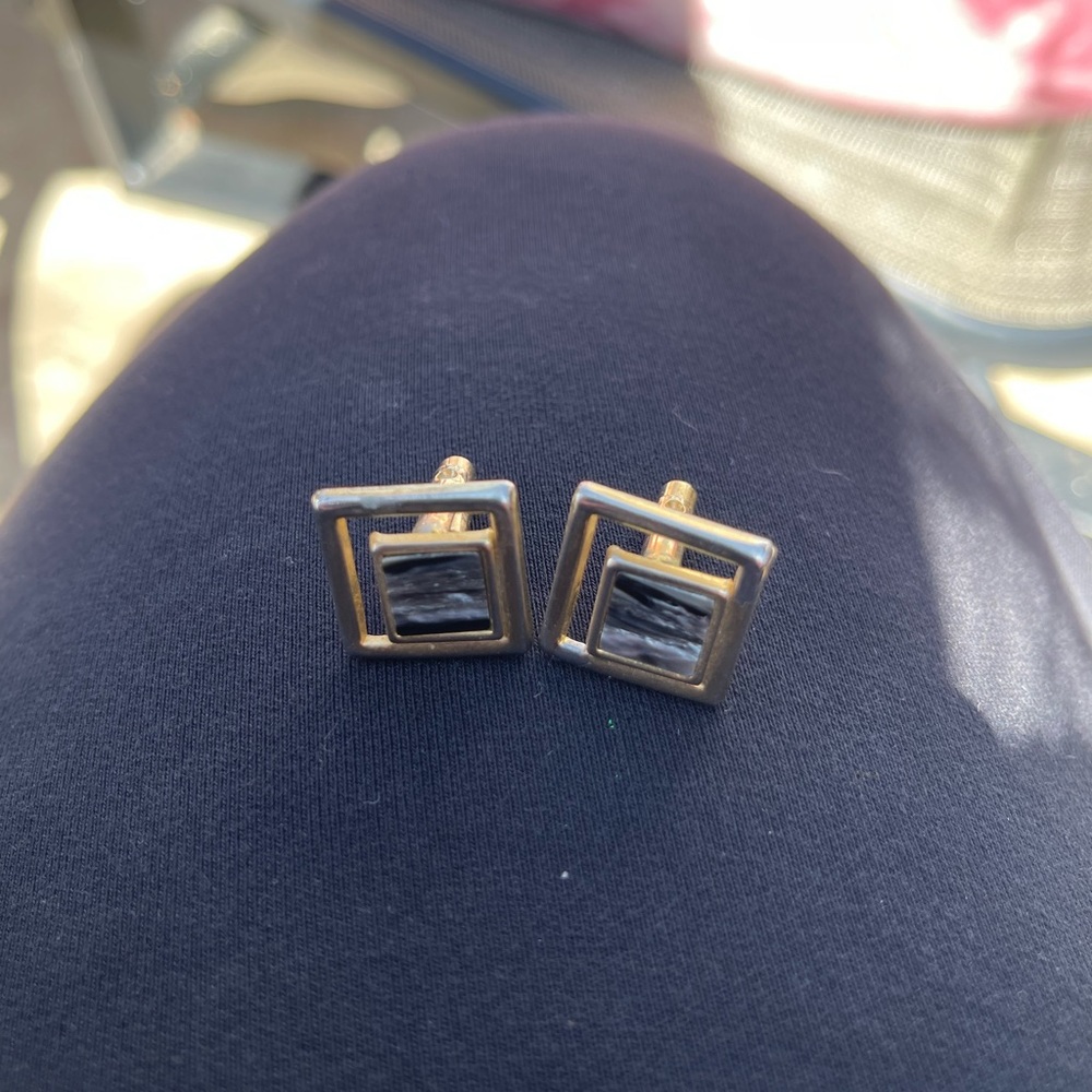 Vintage Cuff Links Gold Finish